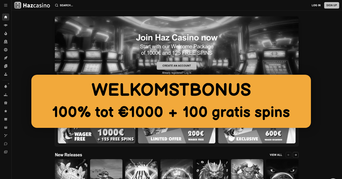 Haz Casino België - Online Gokkasten met Snelle Uitbetaling